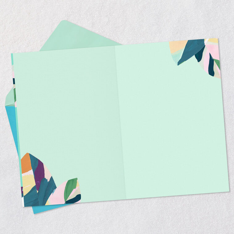 Hallmark Watercolor Leaves Blank Card