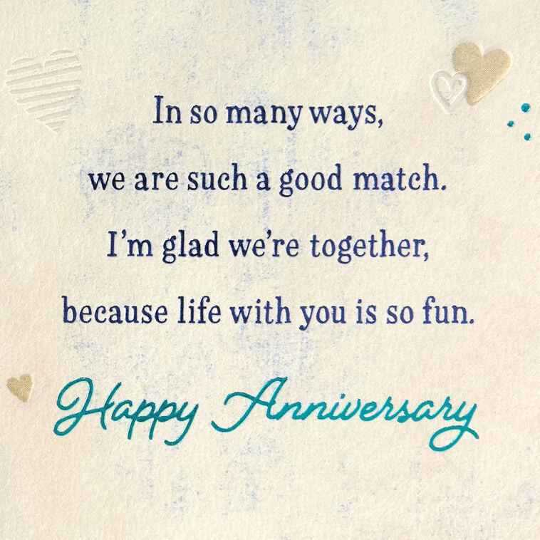 Hallmark We Make A Great Pair Anniversary Card