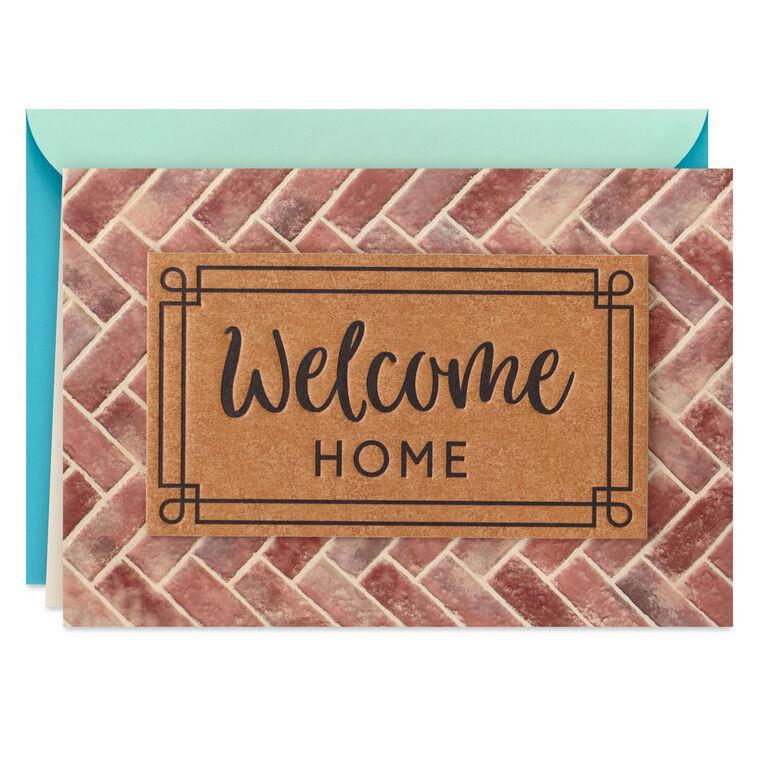 hallmark Welcome Mat New Home Card