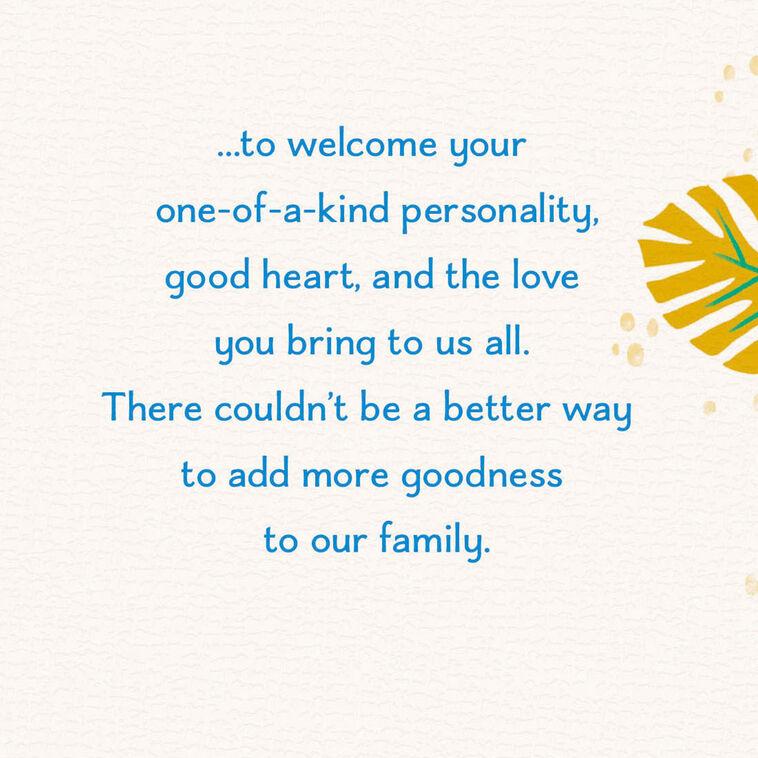 Hallmark Welcome To The Family Wedding Card