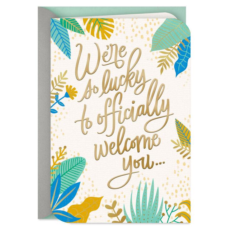 hallmark Welcome to the Family Wedding Card