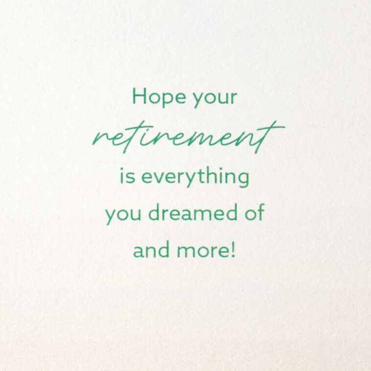 Hallmark Welcome To The Good Life Retirement Card