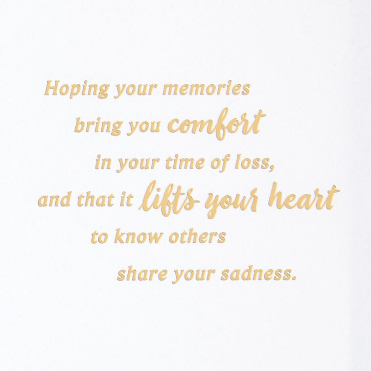 Hallmark Well-Lived And Well-Loved Sympathy Card