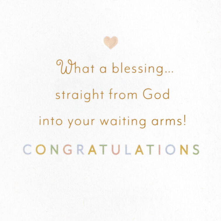 Hallmark What A Blessing Religious New Baby Card