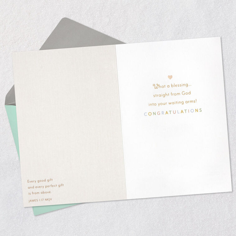 Hallmark What A Blessing Religious New Baby Card