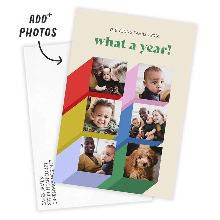 Hallmark What A Year Flat Holiday Photo Card