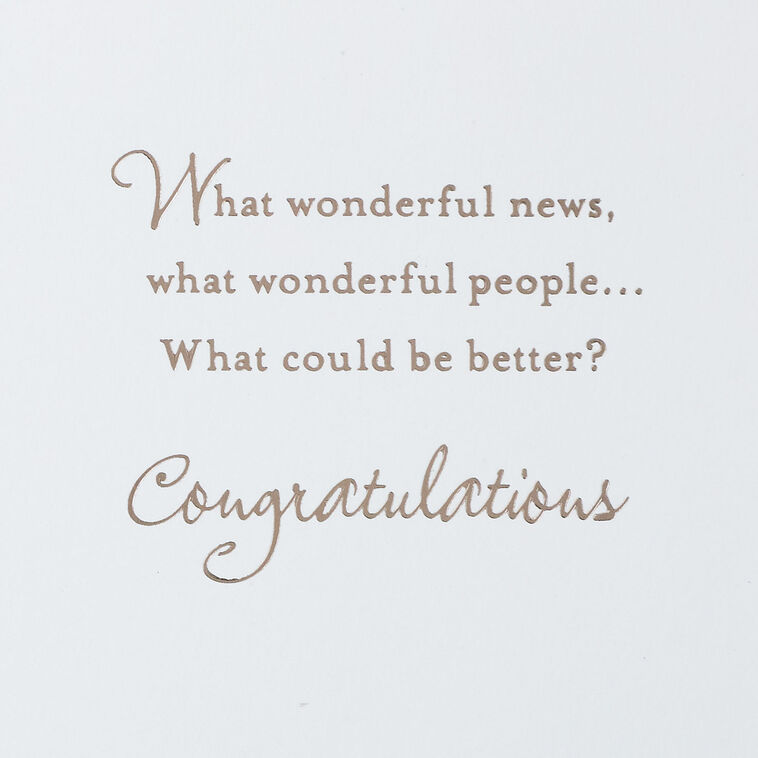Hallmark What Wonderful News Engagement Card