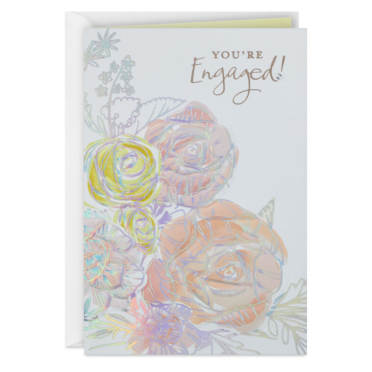 hallmark What Wonderful News Engagement Card