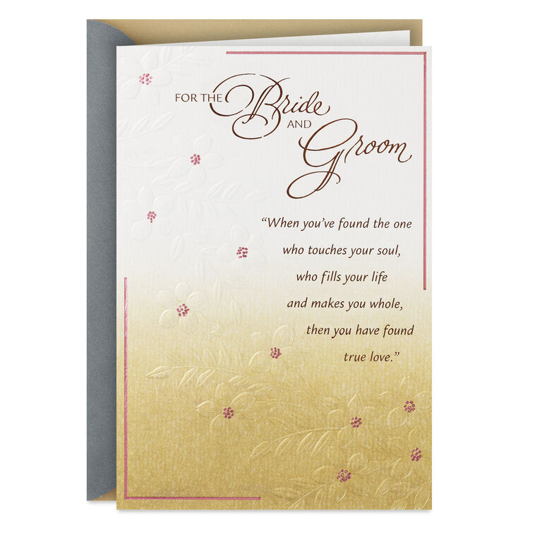 hallmark When You've Found True Love Wedding Card