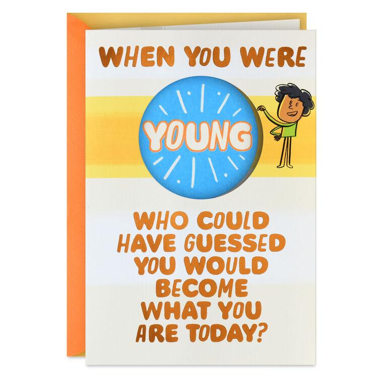 hallmark When You Were Young Funny Birthday Card