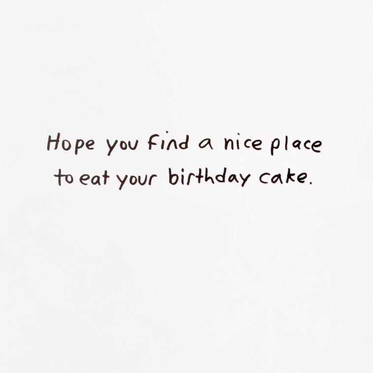 Hallmark Where The Dog Sits Funny Birthday Card