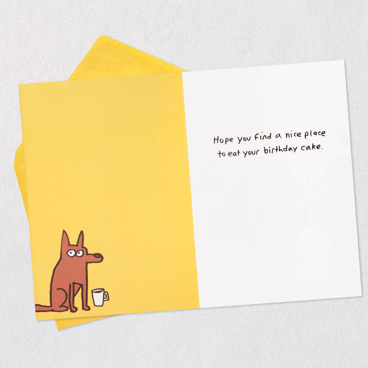 Hallmark Where The Dog Sits Funny Birthday Card