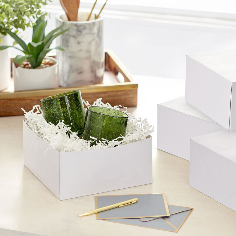 Hallmark White 5-Pack Square Gift Boxes 8”