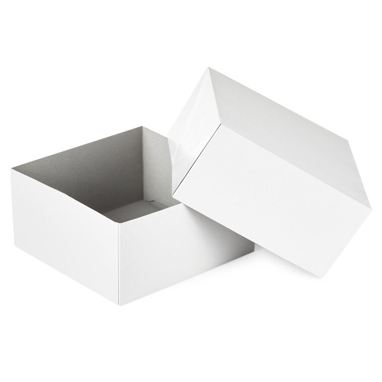Hallmark White 5-Pack Square Gift Boxes 8”