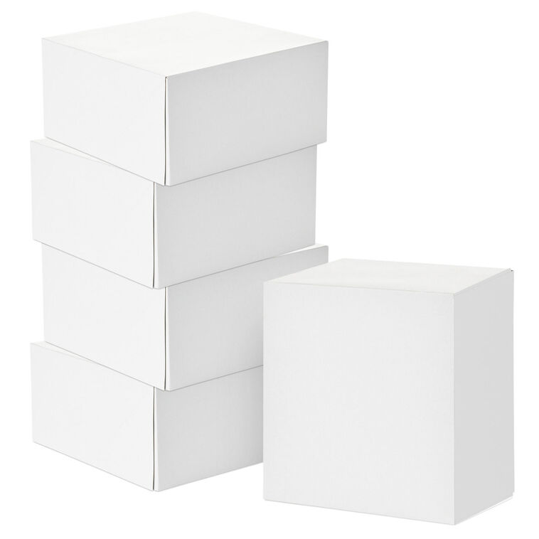 hallmark White 5-Pack Square Gift Boxes 8”