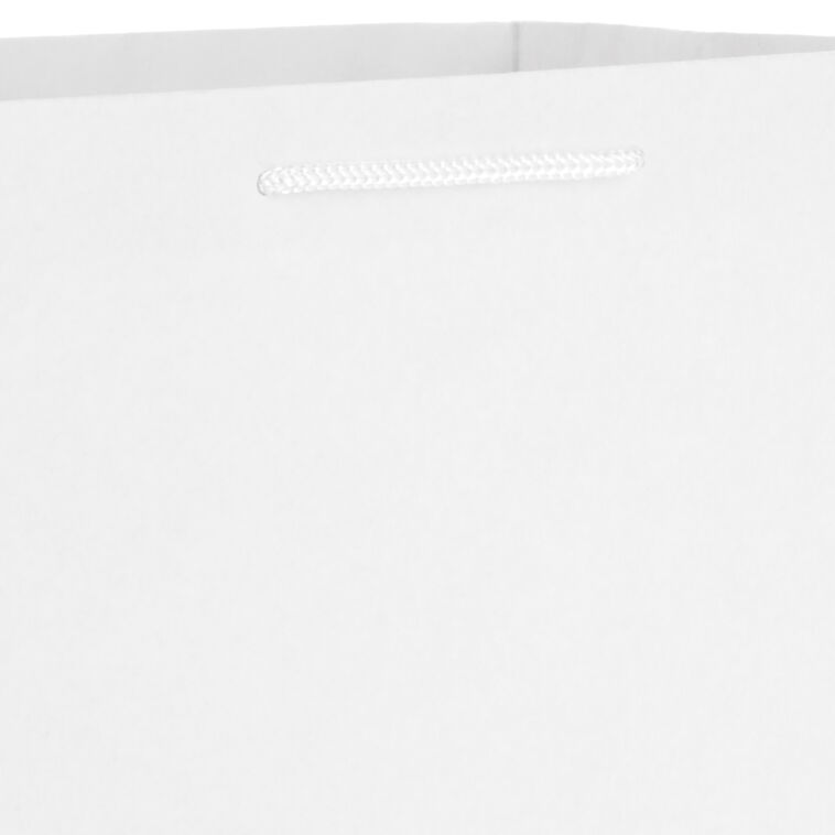 Hallmark White Assorted Sizes 8-Pack Gift Bags