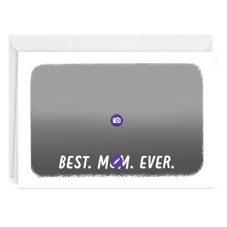 Hallmark White Frame Best Horizontal Custom Card