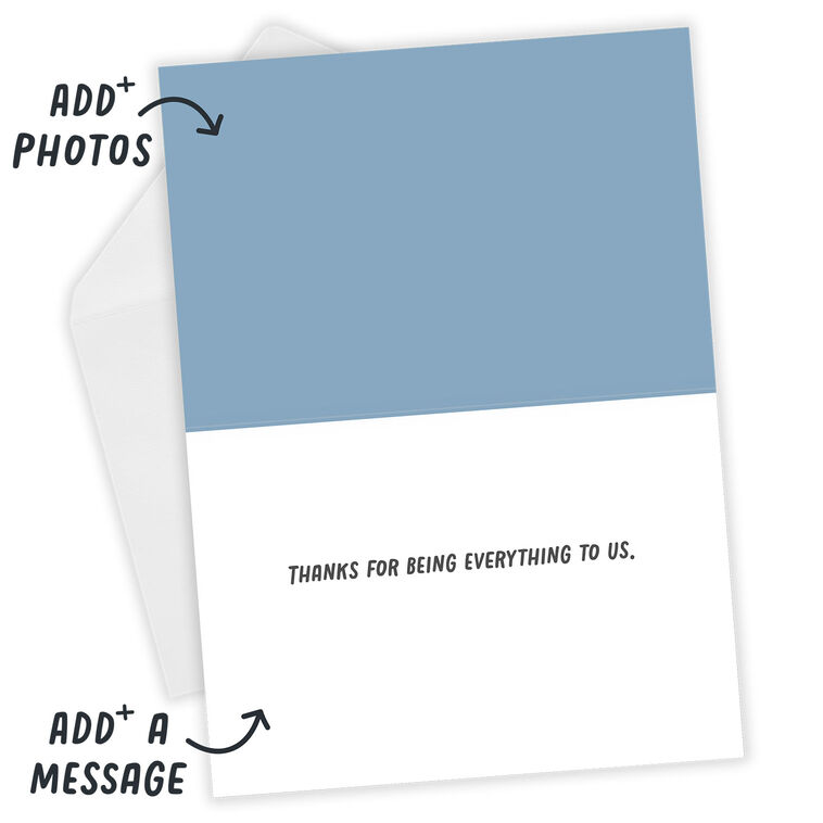 Hallmark White Frame Best Horizontal Custom Card