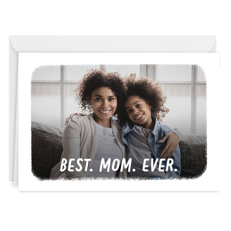 hallmark White Frame Best Horizontal Custom Card