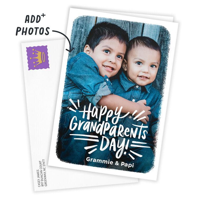Hallmark White Frame Custom Grandparents Day Card