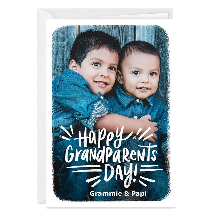 hallmark White Frame Custom Grandparents Day Card