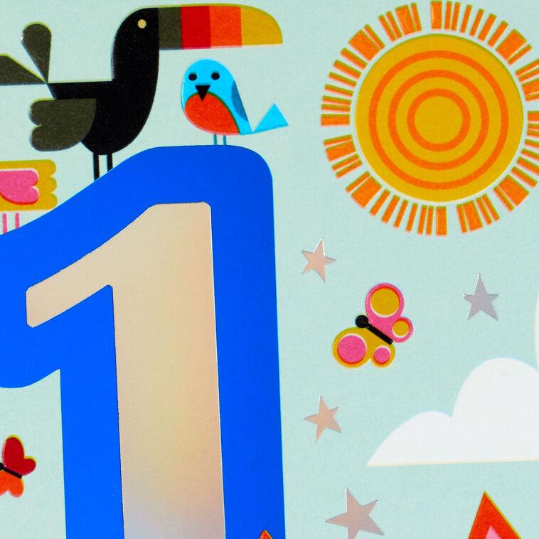 Hallmark Wild And One 1st Birthday Card
