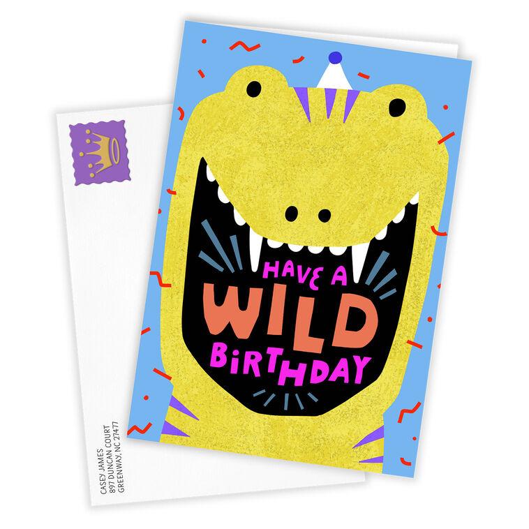 Hallmark Wild Dino Custom Birthday Card