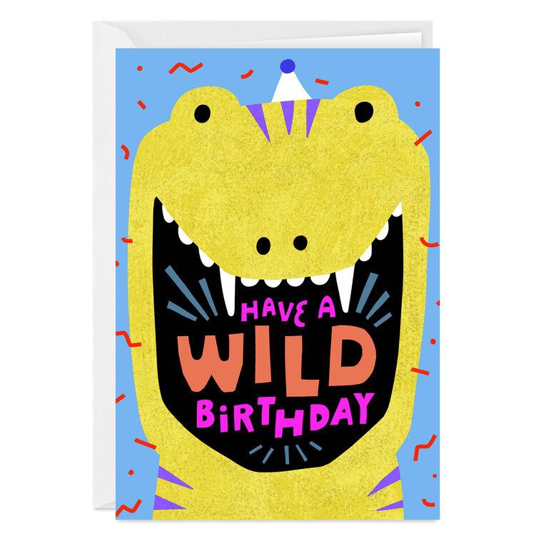 hallmark Wild Dino Custom Birthday Card