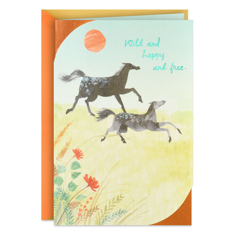 hallmark Wild Happy and Free Birthday Card