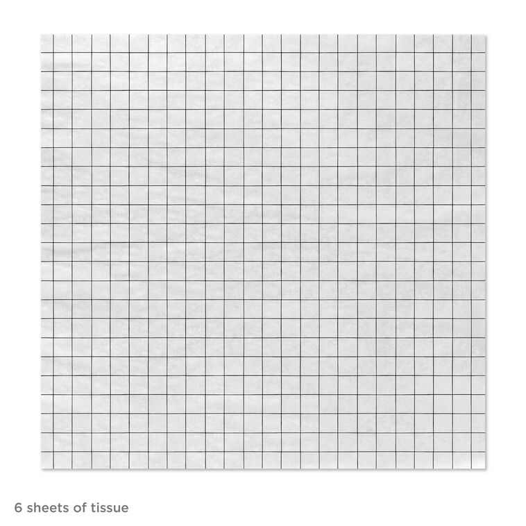 Hallmark Windowpane On White Tissue Paper 6 Sheets