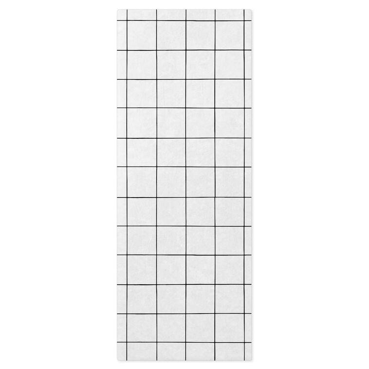 hallmark Windowpane on White Tissue Paper 6 Sheets