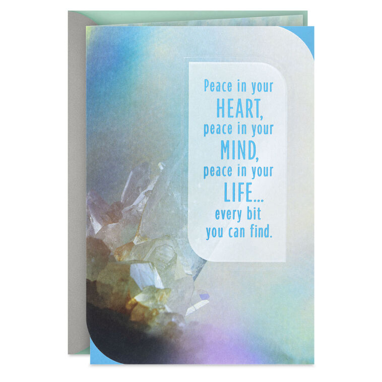 hallmark Wishes for Peace Encouragement Card
