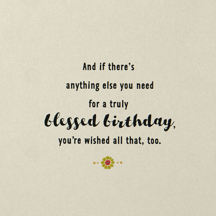 Hallmark Wishing You A Blessed Day Birthday Card