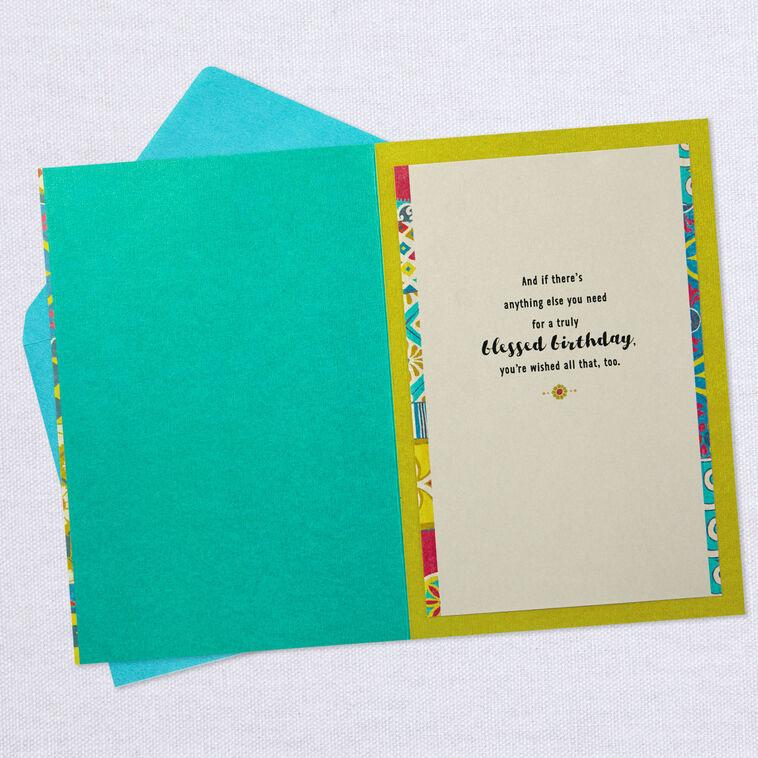 Hallmark Wishing You A Blessed Day Birthday Card
