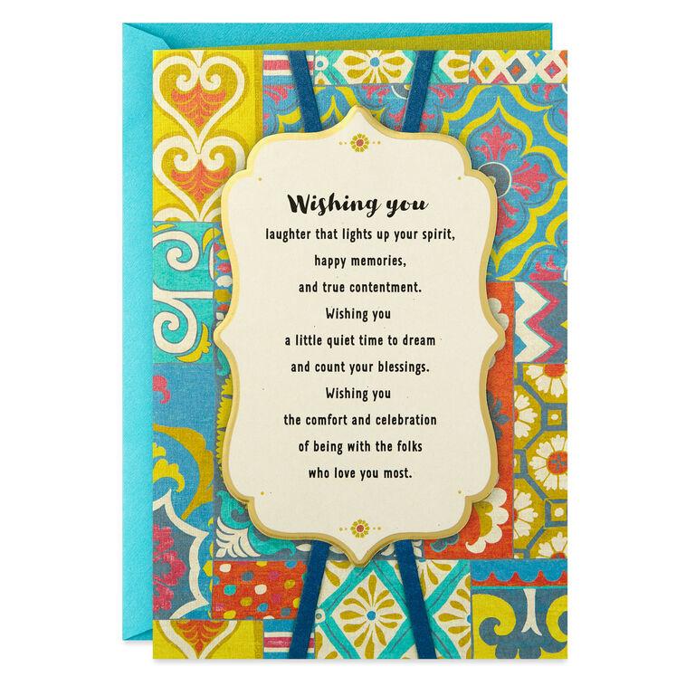 hallmark Wishing You a Blessed Day Birthday Card