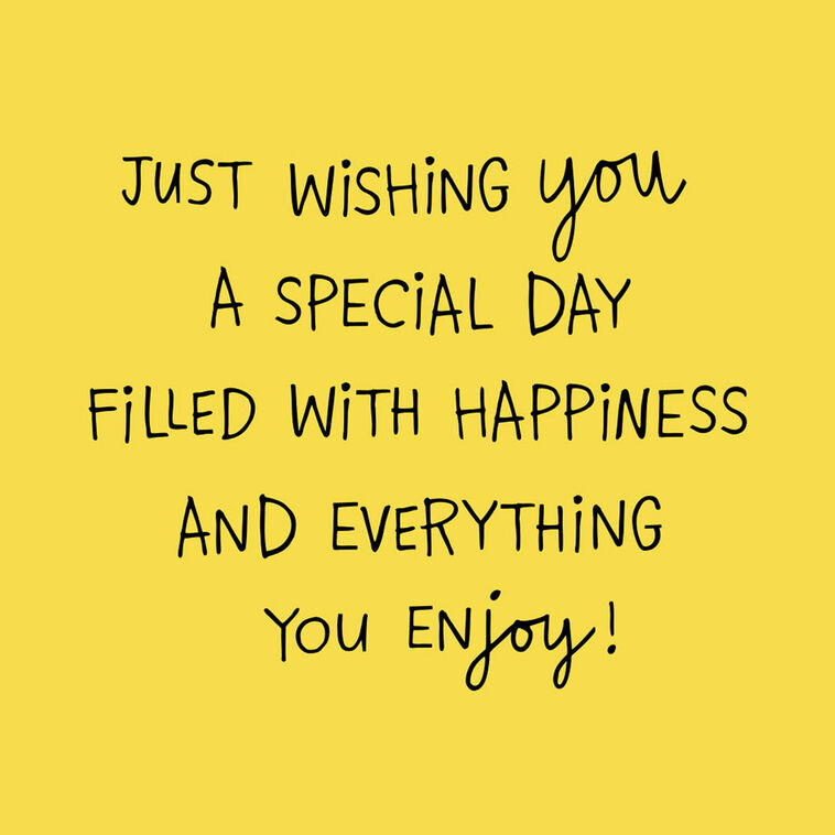 Hallmark Wishing You A Special Day Birthday Card