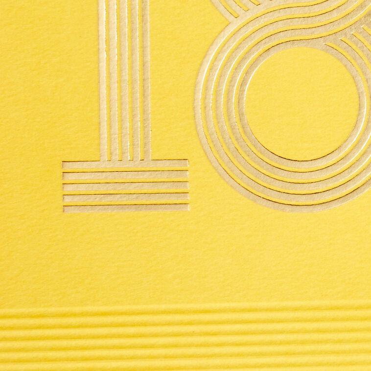 Hallmark Wishing You Happiness 18th Birthday Card