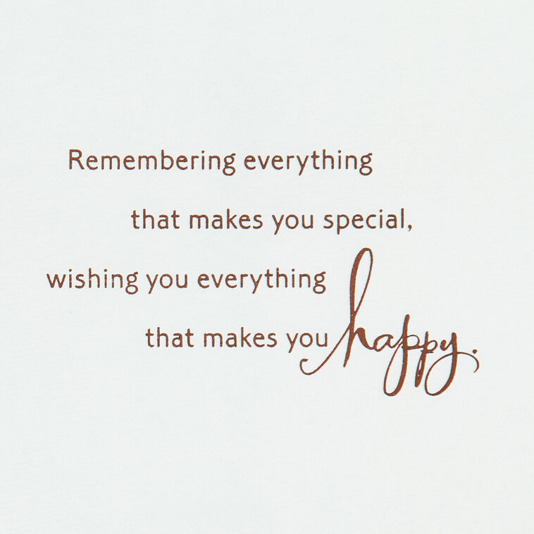 Hallmark Wishing You Happiness Birthday Card