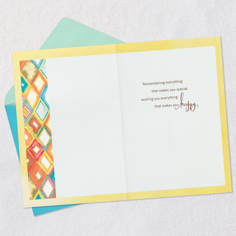 Hallmark Wishing You Happiness Birthday Card