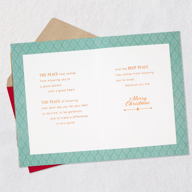 Hallmark Wishing You Peace Christmas Card For Son