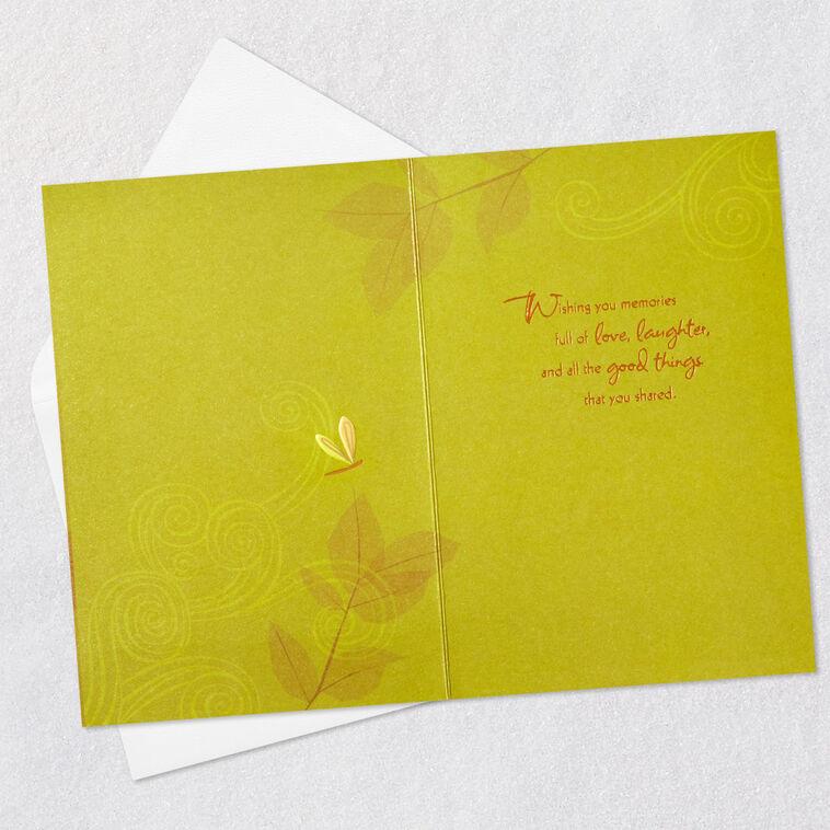 Hallmark Wishing You Warm Memories Sympathy Card