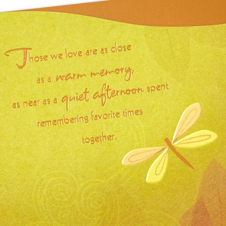 Hallmark Wishing You Warm Memories Sympathy Card