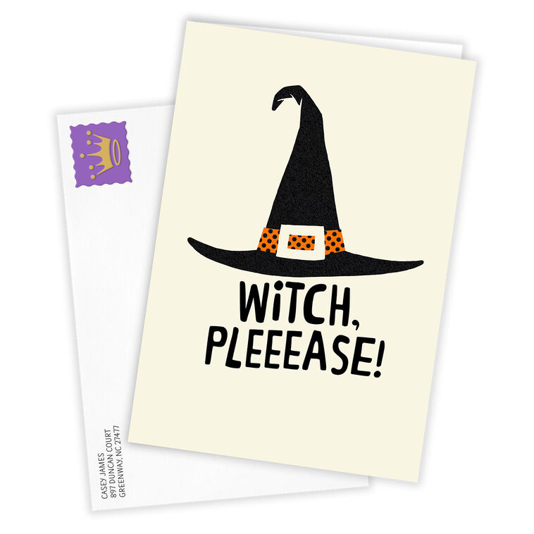 Hallmark Witch Please Funny Custom Halloween Card