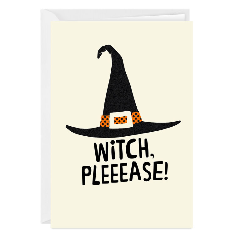 hallmark Witch Please Funny Custom Halloween Card