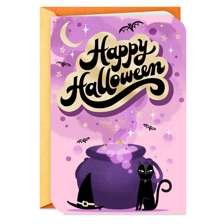 hallmark Witch's Cauldron Halloween Card