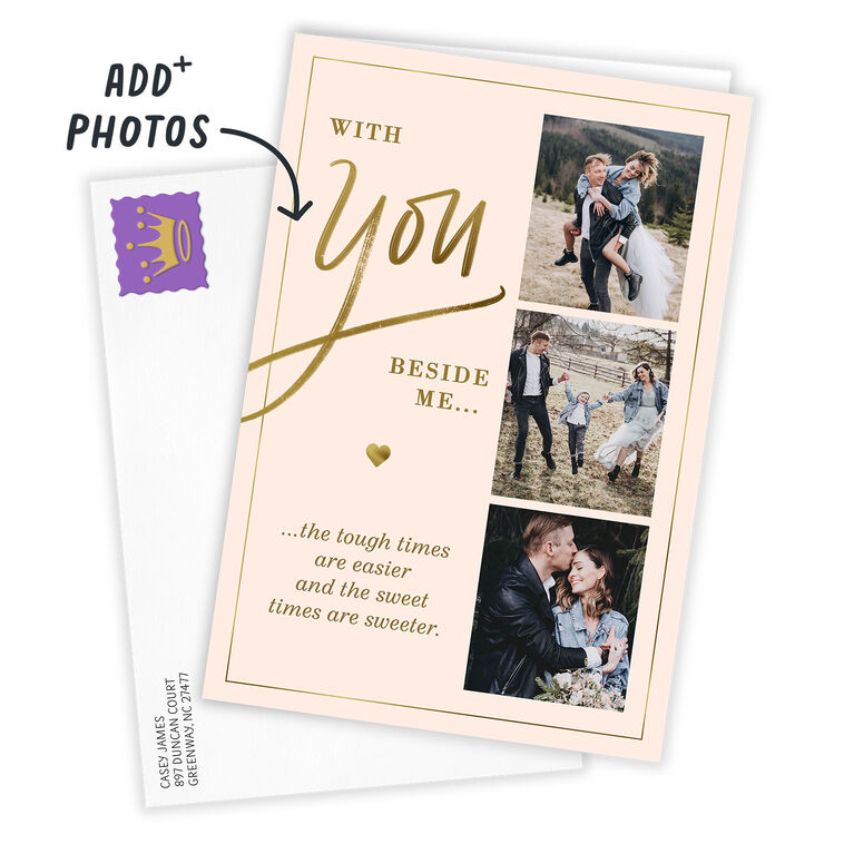 Hallmark With You Beside Me Custom Love Card