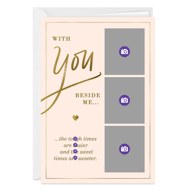 Hallmark With You Beside Me Custom Love Card