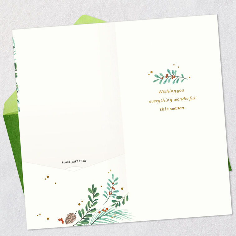 Hallmark Wonder And Joy Money Holder Holiday Card