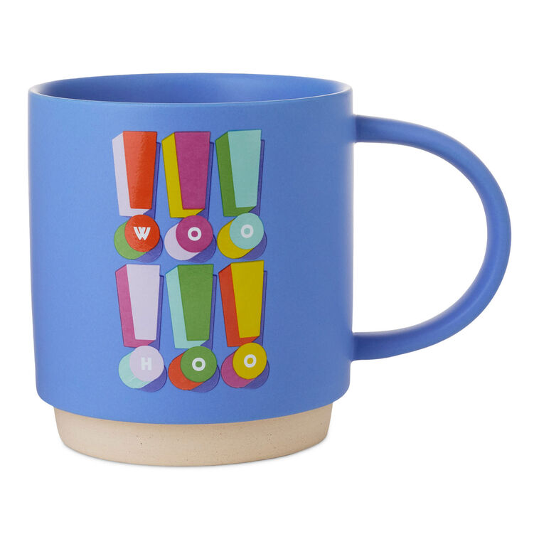 hallmark Woo Hoo Exclamation Points Mug 16 oz