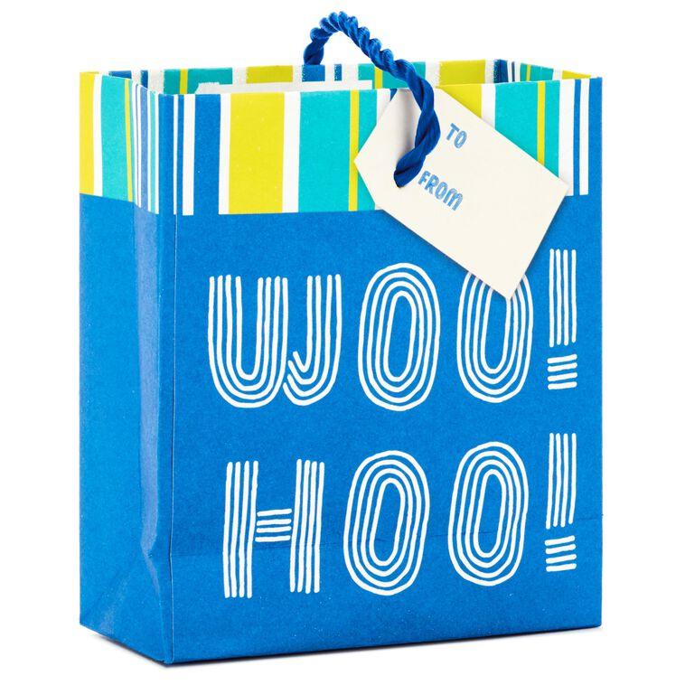 Hallmark Woo Hoo Gift Card Holder Mini Bag 4.5"
